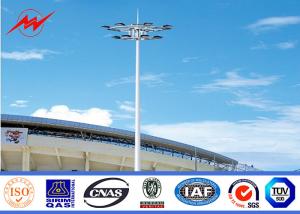 Wholesale 25M Thickness Three Sections High Mast Tower / Sports Light Poles Approved from china suppliers