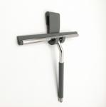 Bathroom Kitchen Car Squeegee Glass Cleaner With Silicone Hook 10 Inch