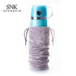 Solid Color Portable Flannel Wine Bottle Sleeve