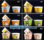 12oz 360ml 34oz 1000ml ice cream paper cup and paper lid,double pe coating