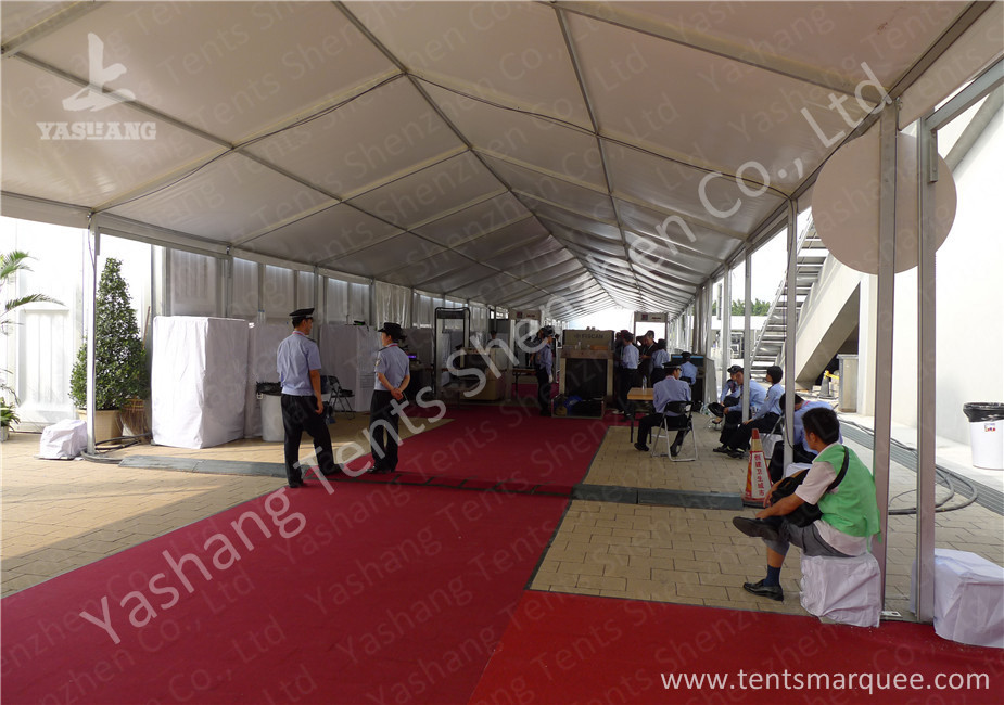 A frame Shape Aluminium Frame Marquee for Exhibition Events , White PVC Fabric Cover
