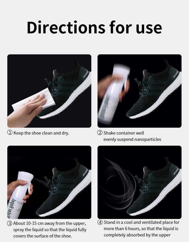 Waterproof Rain Stain Repellent Spray For Boots Shoes 160ML Effectively Protect