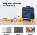 Collapsible Leakproof Insulated Lunch Cooler Bag Reusable For Women Men