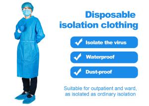 Wholesale SMS Non Woven Isolation Gown / Medical Patient Apron For Hospital from china suppliers