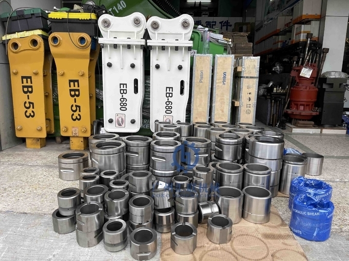F12 Frukawa Front Cover Lower Bush Outer Inner Upper Thrust Bush For Hydraulic Rock Breaker Hammer Spare Parts
