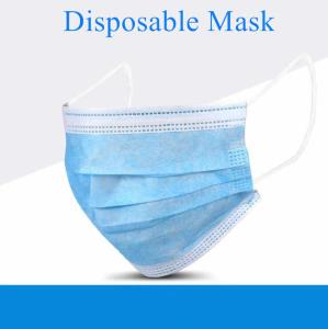 Wholesale 3 Ply Disposable Non Woven Mask , Highly Breathable Disposable Pollution Mask from china suppliers