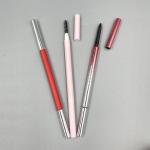 Delicate Triangle Eyebrow Pencil 146mm 7mm ABS Double Head Eye Makeup Container