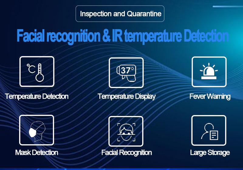 Door Access Control 18W Infrared Face Recognition Scanner