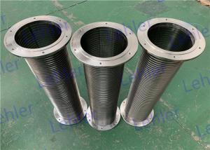Wholesale SS316L Johnson Filter Screen , 0.25mm Filtration Rate Wedge Wire Cyliners from china suppliers
