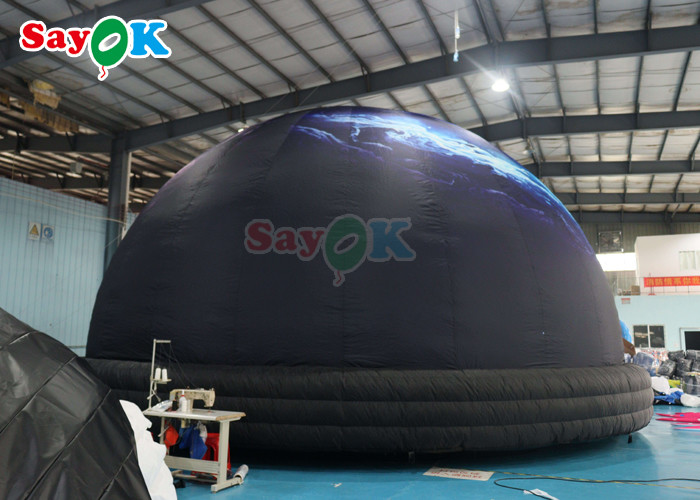 32.8ft Astronautic Inflatable Planetarium Projection Dome Tent Black Projection Tent For School