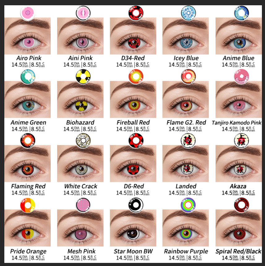 OEM Halloween Black Contact Lenses Cosplay Contact Lenses New Fashion Lens