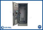 Galvanized Steel Outdoor Telecom Enclosure 19 Inch Double Door Communication