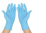 Slip Resistant Blue Medical Gloves , Sterile Nitrile Gloves Net Weight 2.7g-4.5g