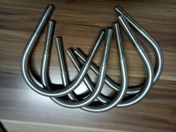 309S / 310S Duplex Stainless Steel Fasteners DIN 3570 Big Size U Bolt With Nut