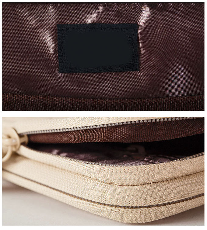 Double Zipper Pink PU Leather Square Travel Makeup Bag