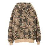 Cool Style Womens Pullover Hoodie / Blank Camo Sherpa Hoodie Any Size Available