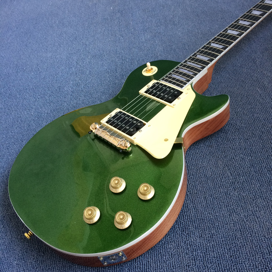 New arrival standard LP 1959 R9 electric guitar, Green Top & Ebony Fingerboard,a piece of neck & body ,free shipping