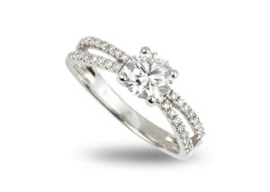 Wholesale 0.1ct Diamond 14K Solid Gold Jewellery Round Cut 3.21g Weight for Engagement from china suppliers