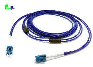 Wholesale Armored 3.0mm 9 / 125μm Fiber Optic Patch Cable LC UPC Unitube Duplex Soft Helical Stainless Steel Tube PVC Blue jacket from china suppliers