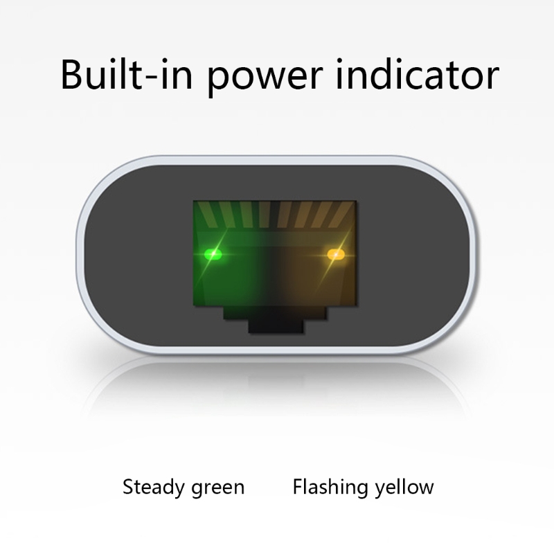 USB C Female to Ethernet Port Adapter 10/100/1000 Mbps Speed for Fast Network Connection