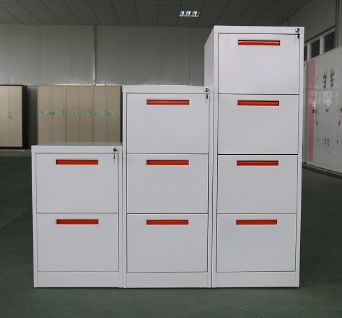 Cold Rolling Steel Plate Metal File Cabinet 4 Drawer Vertical