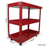 3 Layer Hardware Tools Accessories Steel Heavy Duty Workshop Trolley