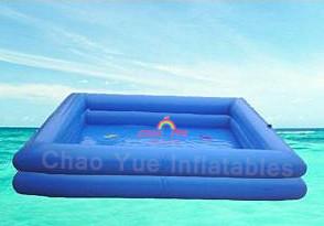 Wholesale Blue color 7 x 6 meter PVC tarpaulin Swimming Inflatable Water Pools for zorb ball from china suppliers