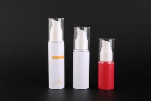 Wholesale PET Cylindrical Cosmetic Pump Bottle With External Spring Pump from china suppliers