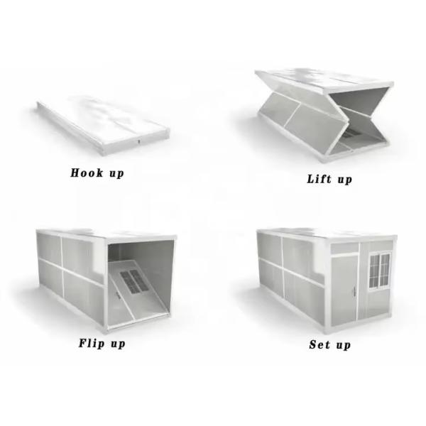 Fireproof Steel Prefabricated Foldable Container House Weather Resistant
