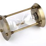 Desktop Decor Large Antique Brass Hourglass 15 Minute - 2 Hour Sand Hourglass