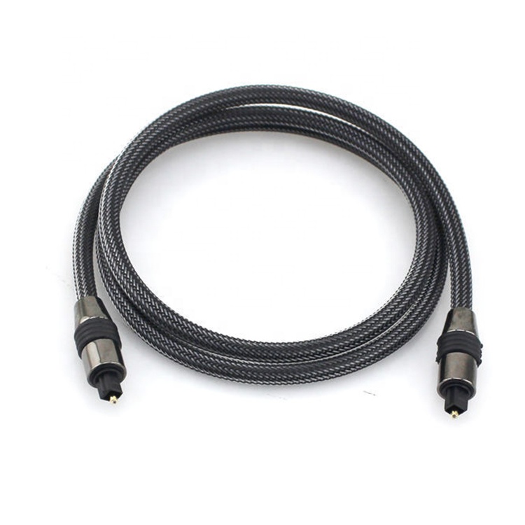 1M 2M 3M 5M High Quality Durable Braided Fiber Optic Toslink Spdif Digital Optical Audio Cable