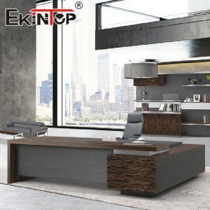 Wholesale Wood Veneer Top Office Desk Furniture Manager Wood Computer Desk from china suppliers