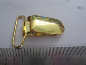Wholesale wholesale high quality bulk gold plated 1' metal suspender clip from china suppliers