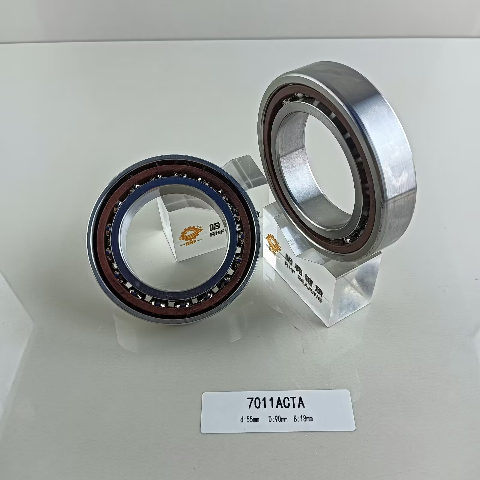 7011AC Angular Contact Ball Bearing with Standard Precision P0 P2 P4 P5 P6 55*90*18mm