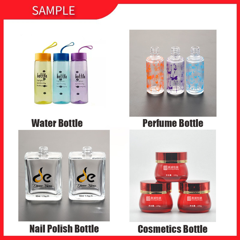 dia 80mm Cylindrical Screen Printing Machine For Plastic Bottles pneumatic