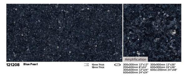 Wear-Resistance Full Body 24"X48" Blue Floor Porcelain Paving Tile For Outside