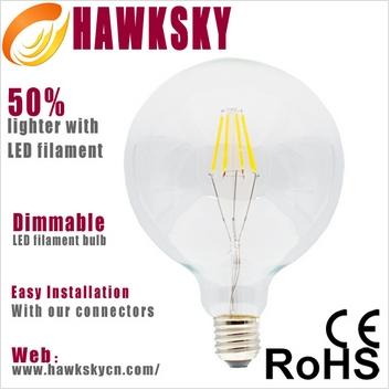 China Factory Nice Looking G95 6W Copper Filament Lamps Factory
