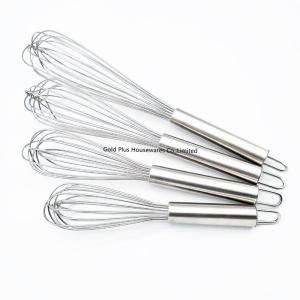Wholesale LFGB Stainless Steel Kitchen Tools Household Beater Gadgets Non Stick Manual Metal Egg Whisk from china suppliers