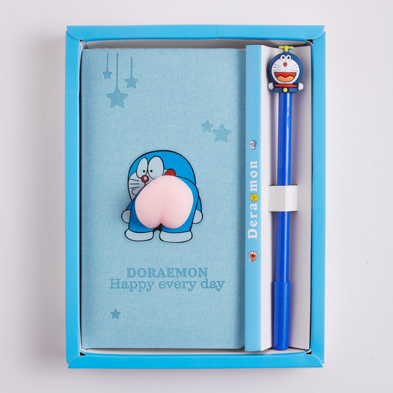 Customized Logo Soft Cover Cute Cartoon Decompression Fidget Note Book for Students