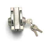 SS304 201 Glass Door Hardware Accessories Double Side Door Lock ODM