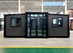 20-foot gray carved board expansion container house