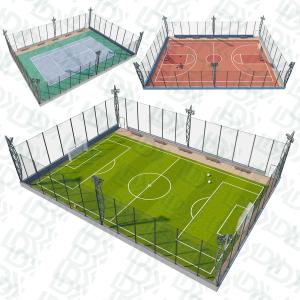 Wholesale High Grade Steel Training Soccer Field Artificial Grass Sports Field Fence from china suppliers