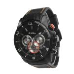 30mm Waterproof Sport Wrist Watch Chronograph Quartz Military Genuine Leather