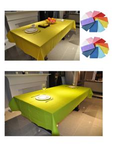 Wholesale 3Ply Lemon Green Disposable Paper Tablecloths 54 X 108in For Garden Party from china suppliers