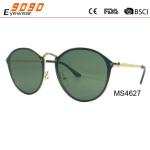 2017 hot sale style sunglasses with metal frame ,suitable for men and women