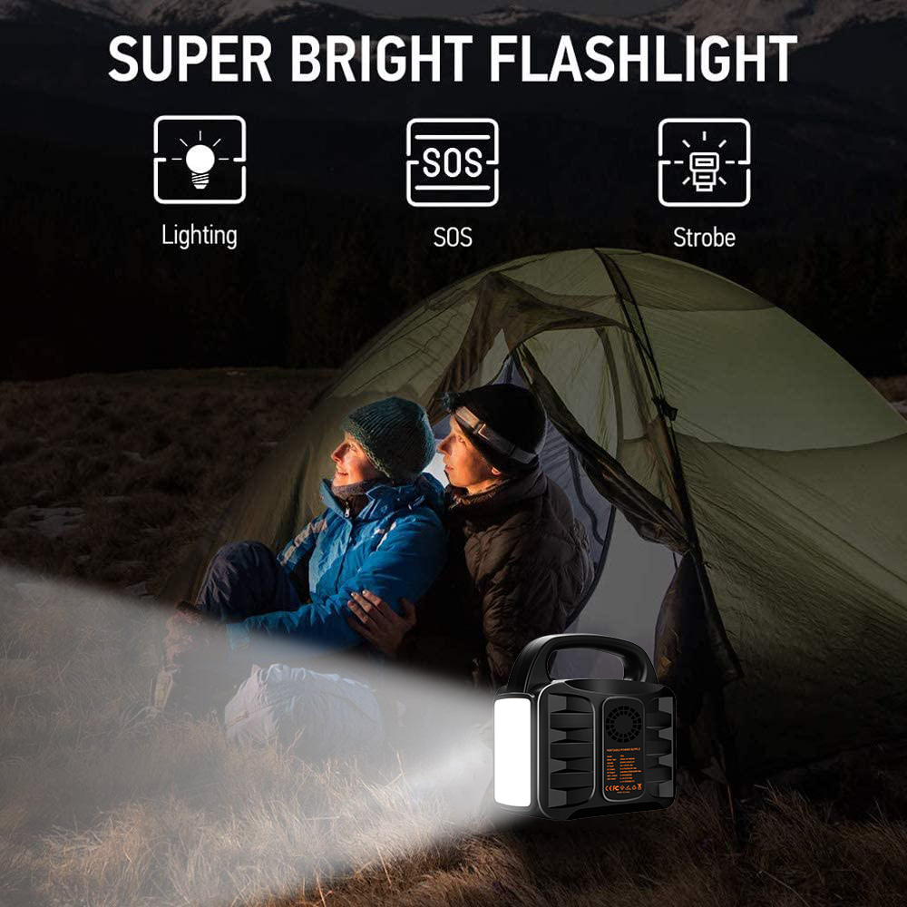 Portable Lithium Solar Generator Station For Camping Power Supply 150Wh