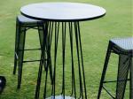 Wooden Iron Dia 70cm Bar Height Table