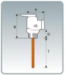 Solar Water Heater Accessories Temperature / Pressure Relief Valve Different
