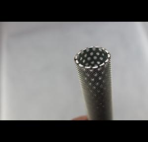 Wholesale 409 Perforated Stainless Baffle Tubing , Electro Polishing Perforated Metal Tube from china suppliers