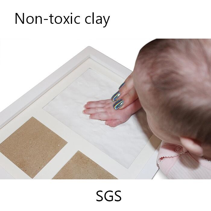 Keepsake Handprint & Footprint Photo Frame Kits Non Toxic Baby Birthday Gifts